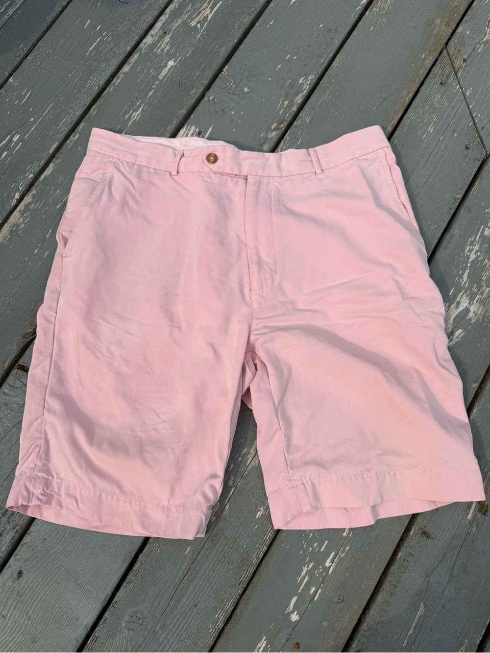 Fairway & Greene Light Pink Flat Front Men's Shorts 36